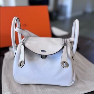 Hermes minilindy swift leather two tone